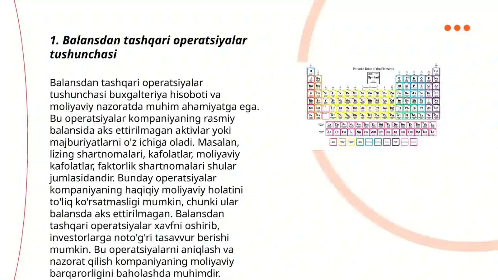 Balansdan tashqari operatsiyalar tushunchasi 3