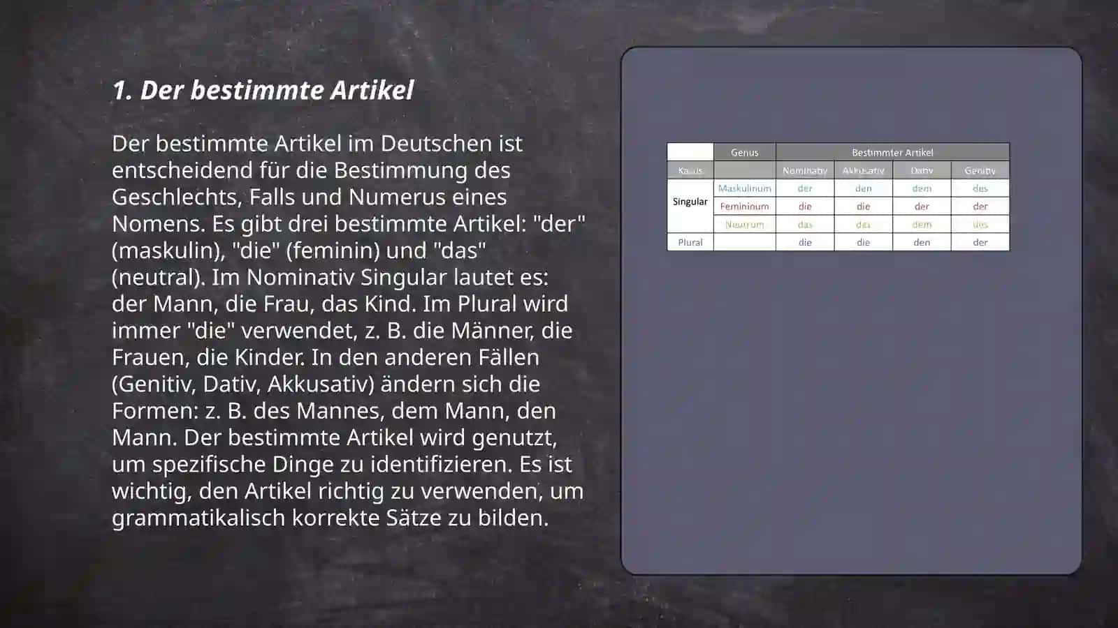 Der bestimmte Artikel 3
