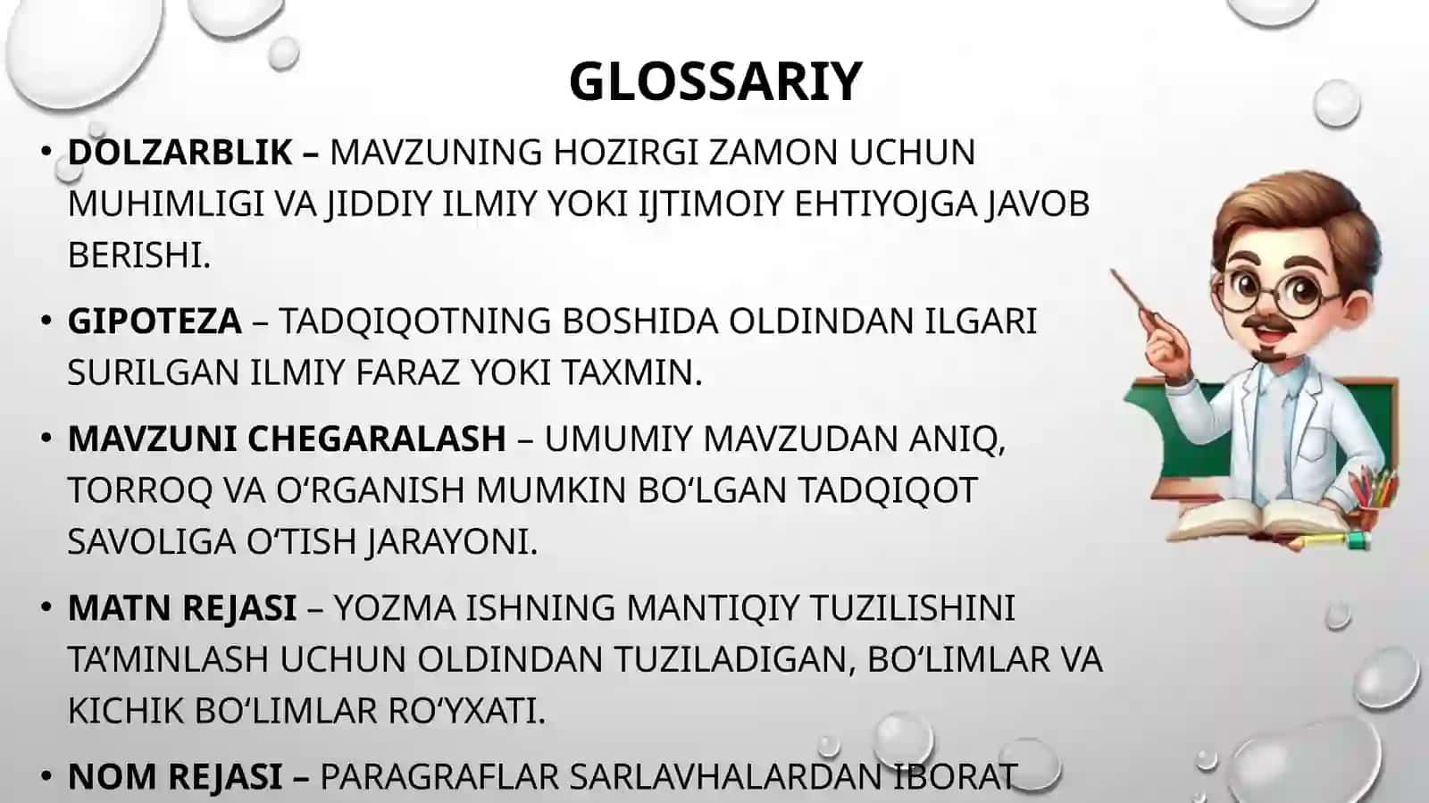 TERMIZ IQTISODIYOT VA SERVIS UNIVERSITETI Fan: AKADEMIK YOZUV fanidanma’ruzamashg'uloti 3