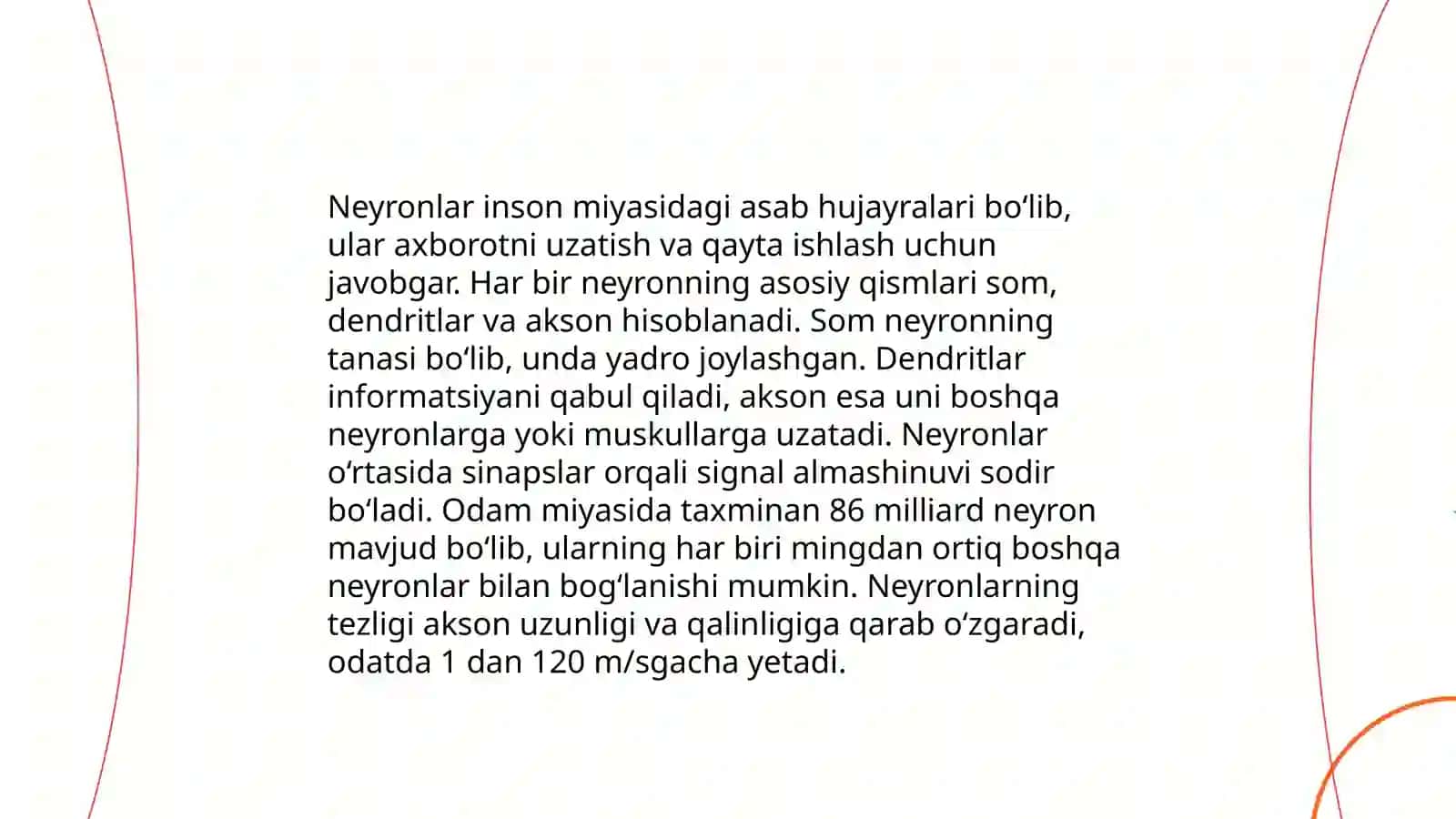 Nerv tolalar fiziologiyasi. Sinapslar fiziologiyasi 3