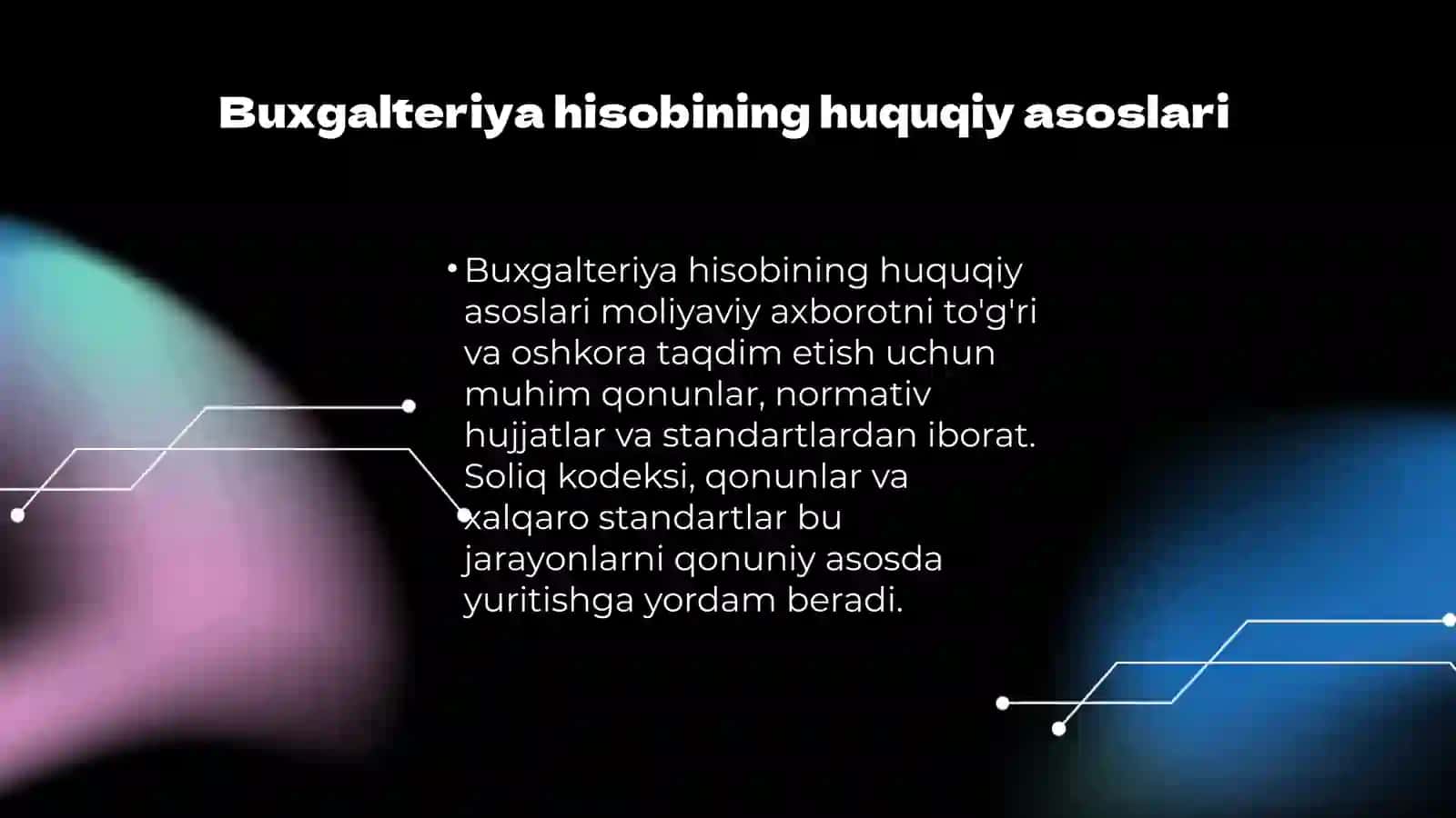 Buxgalteriya hisobini tashkil etishning me'yoriy-xuquqiy asoslari 3