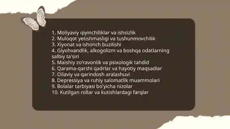 Oilaviy munosabatlarning buzilishi 3