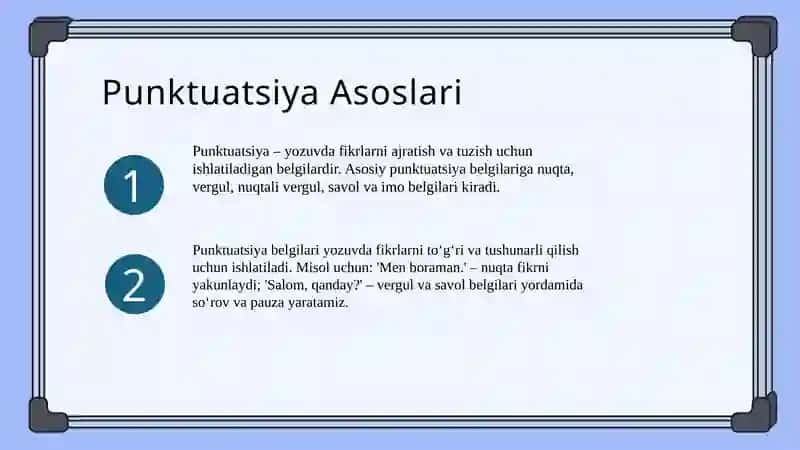 Boshlangʻich sinf darsliklarida punktuatsiyaga oid materiallarni tahlil qilish 3