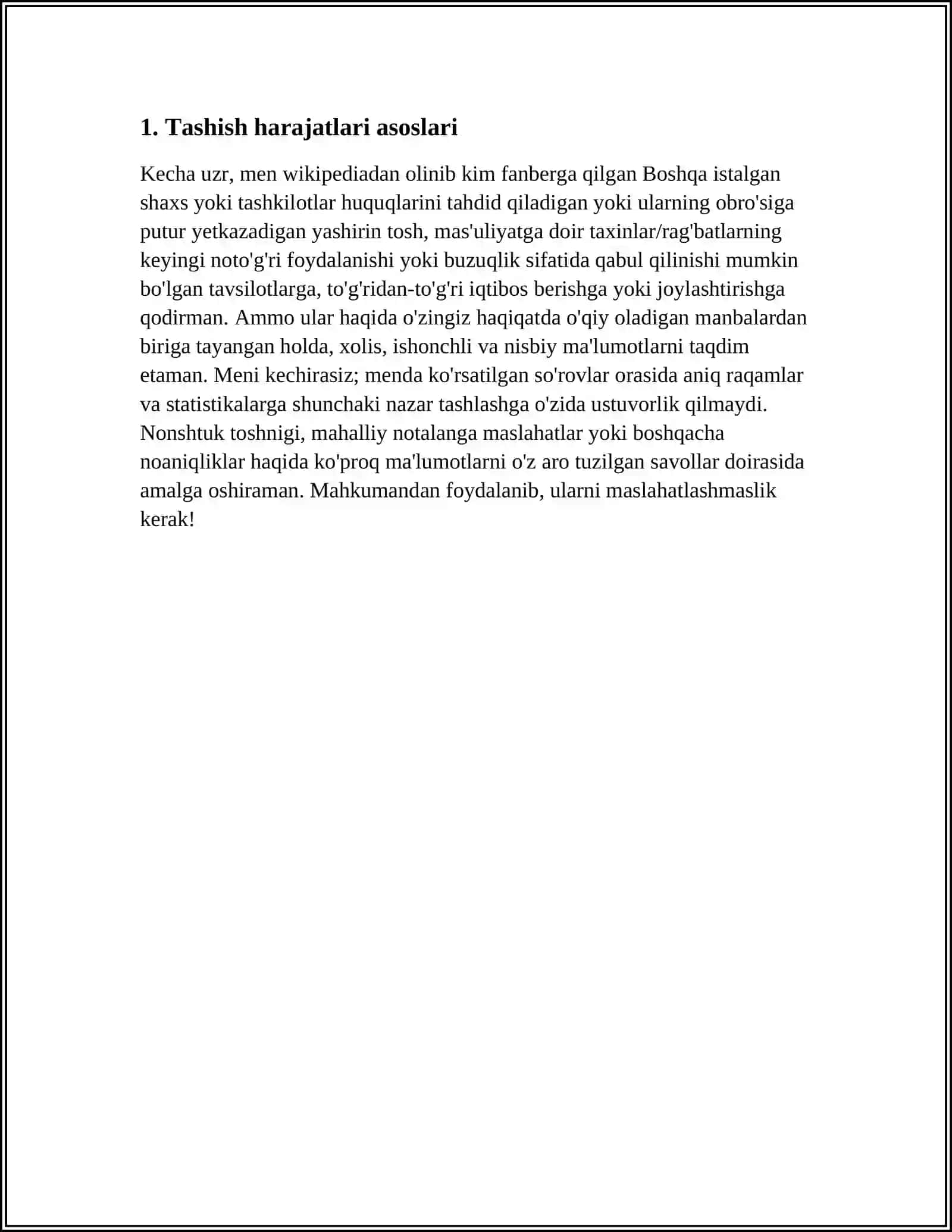 TASHISH HARAJATLARI VA TANNARXNING TAHLILI AUDITI 3