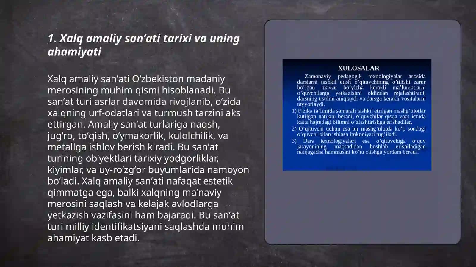 Xalq amaliy sanʼati vositasida ART texnologiyasi va kreativlikni rivojlantirish 3