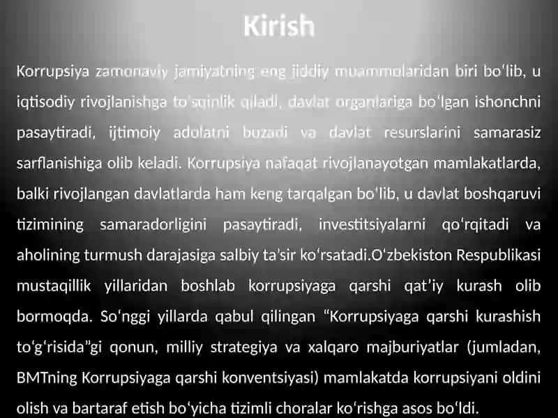 Korrupsiyaga qarshi kurashishning asosiy prinsiplari 3