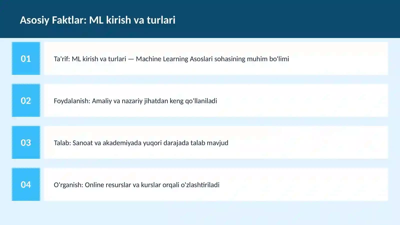 AI | MACHINE LEARNING ASOSLARI 3
