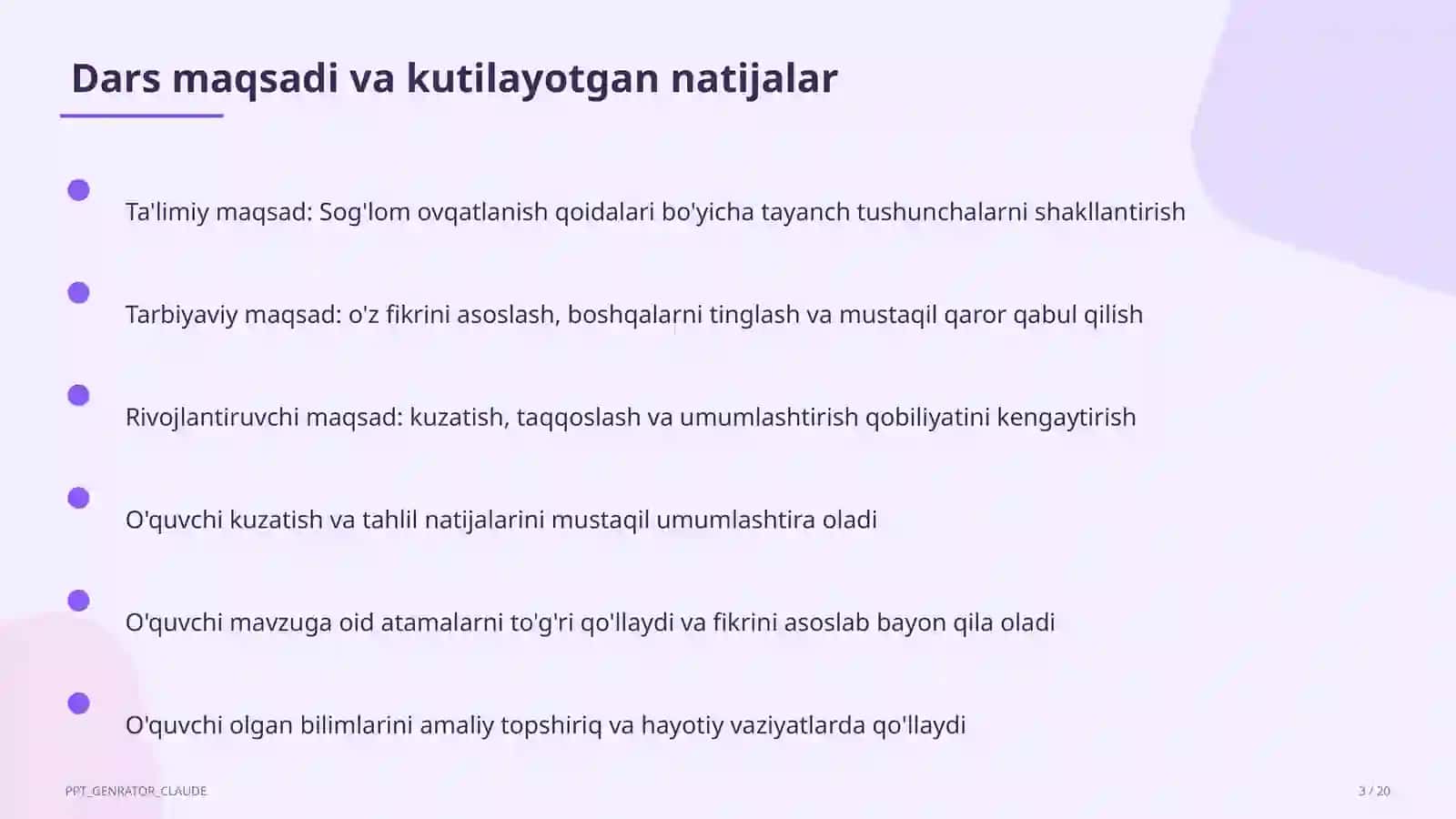 Sog'lom ovqatlanish qoidalari 3