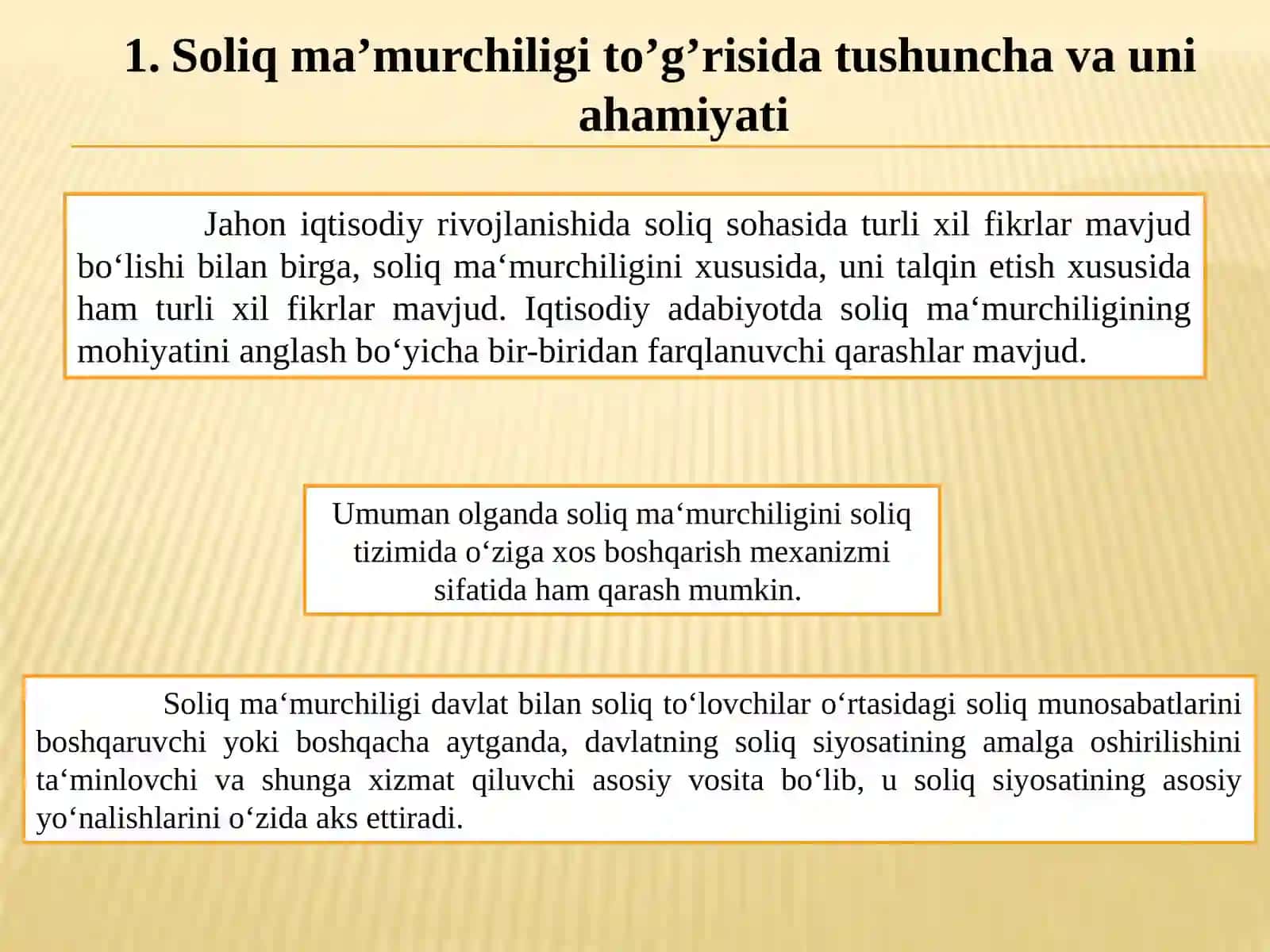 Soliq ma’muriyatining tashkiliy-va huquqiy asoslari 3