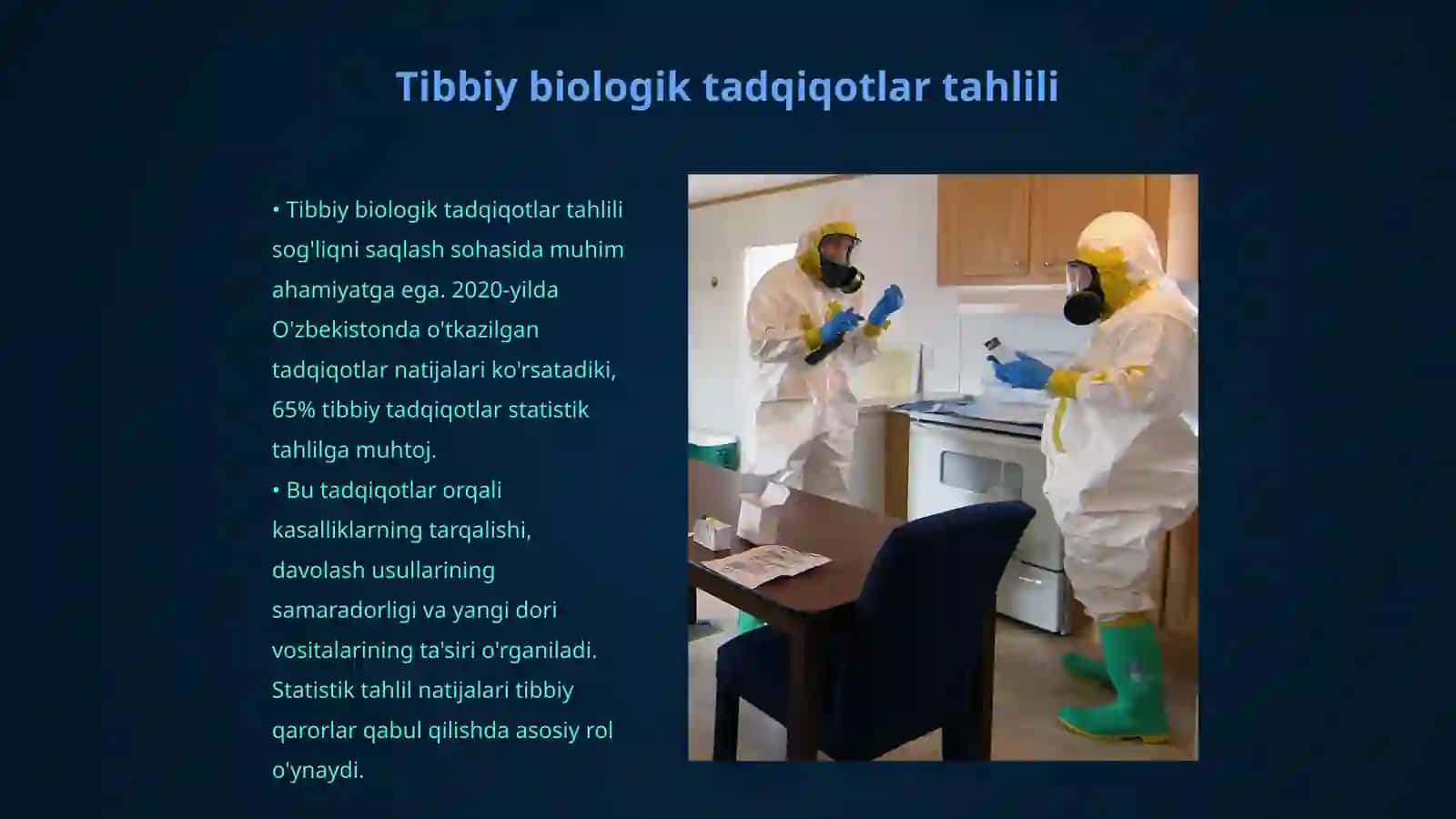 Tibbiy biologik tadqiqning statistik ma'lumotlar natijalarini qayta ishlash imkoniyati 3