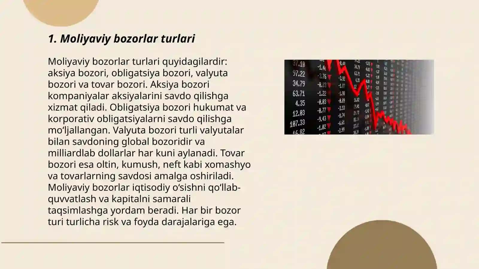 Moliyaviy bozor stavkalari 3