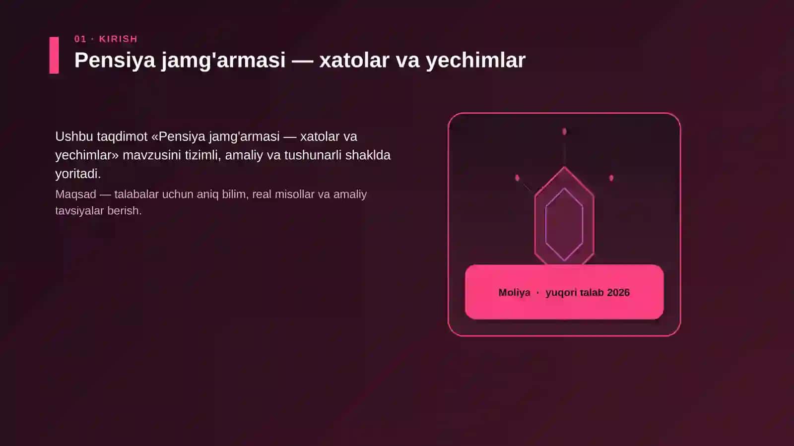 Pensiya jamg'armasi — xatolar va yechimlar 3