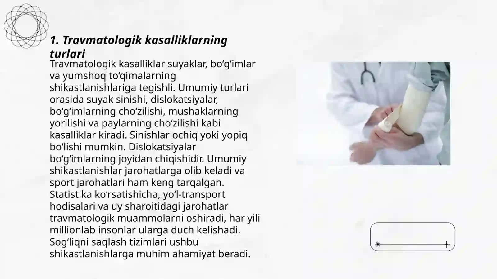 Travmatologik kasalliklar haqida tushuncha 3