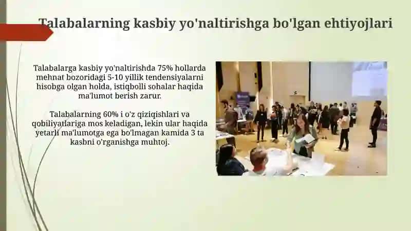 Talabalarning kasbiy yo'naltirishga bo'lgan ehtiyojlari 3