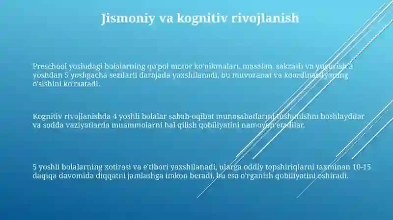 Maktabgacha yosh davri haqida umumiy hususiyatlar 3