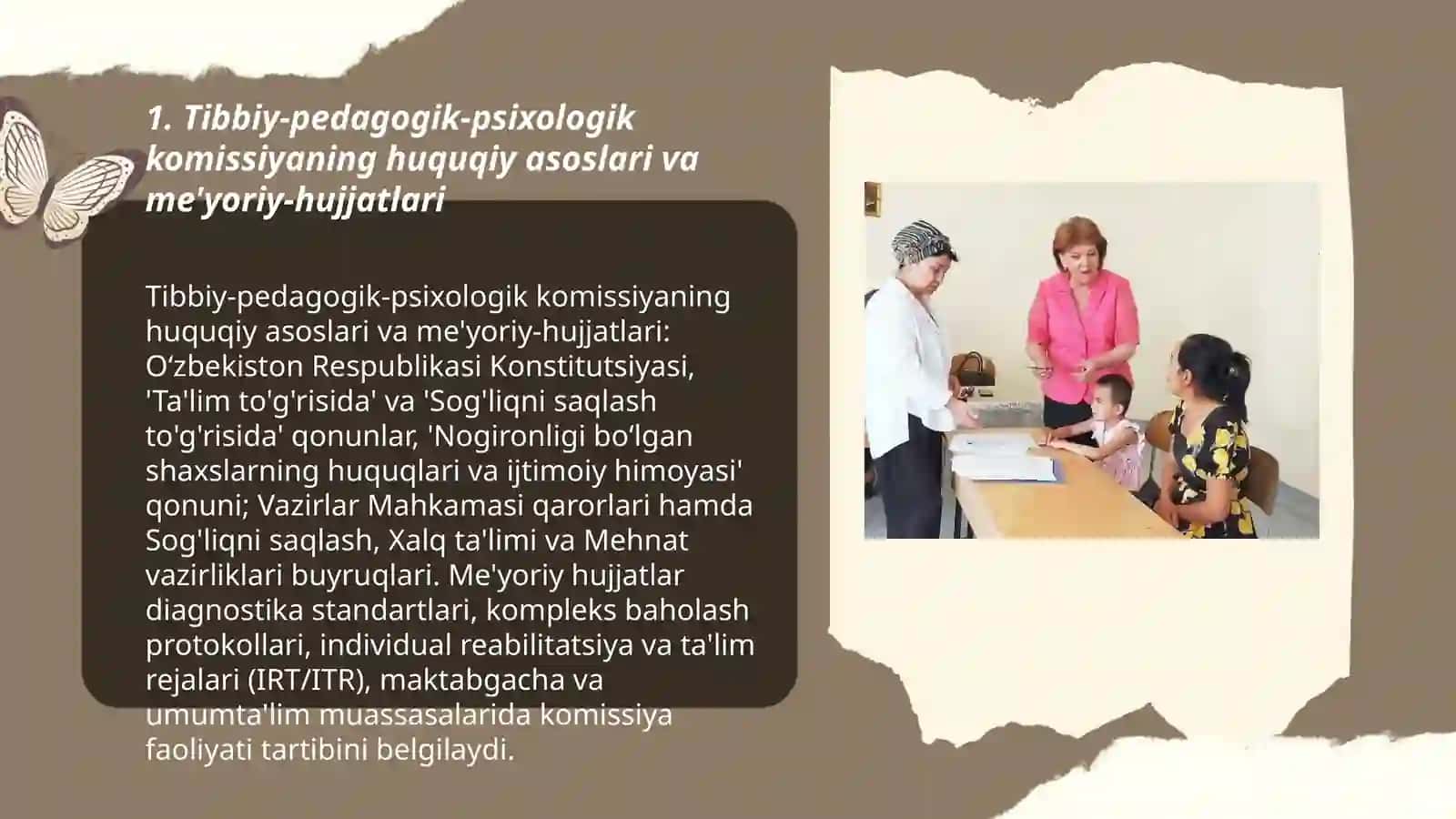 Imkoniyati cheklangan bolalarni tibbiy pedagogik, psixologik komissiyaning o'rni 3
