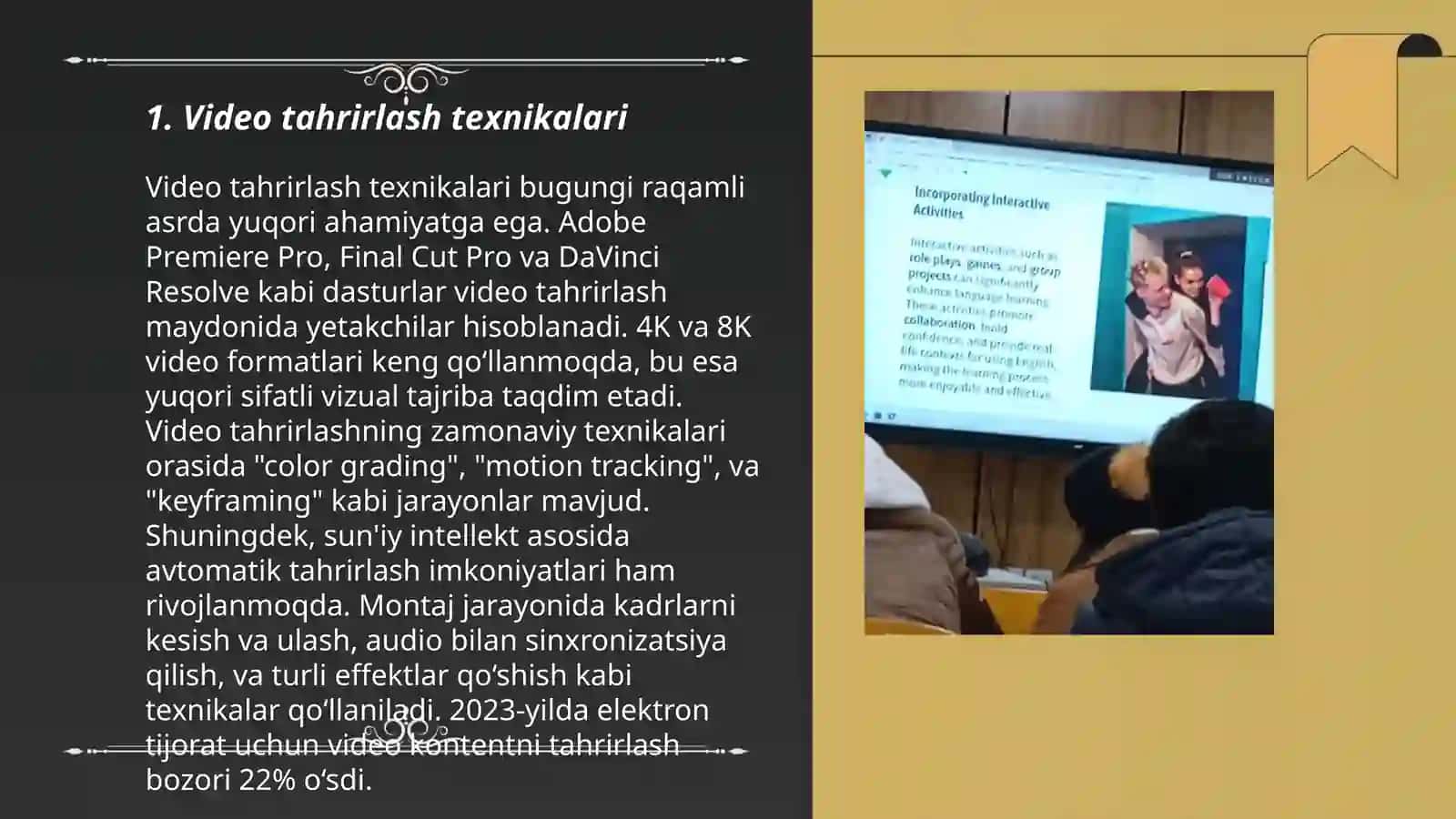 Video tahrirlash texnikalari 3