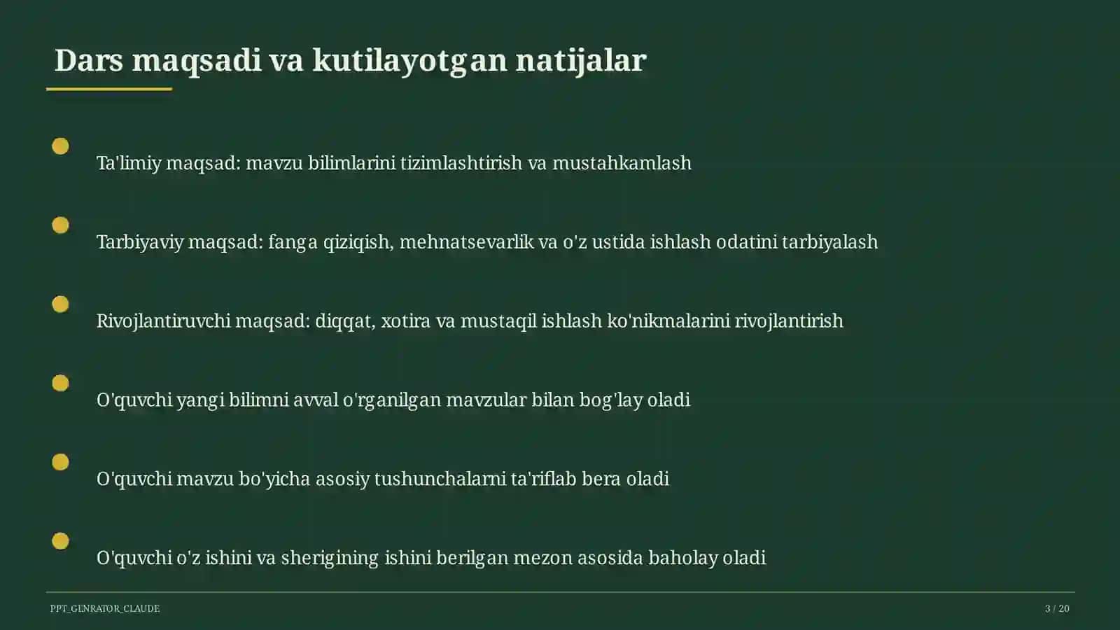 XX asrda O'zbekiston madaniyati va fani (10-sinf) 3