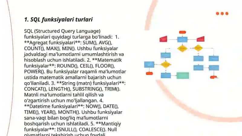SQL funksiyalari turlari 3