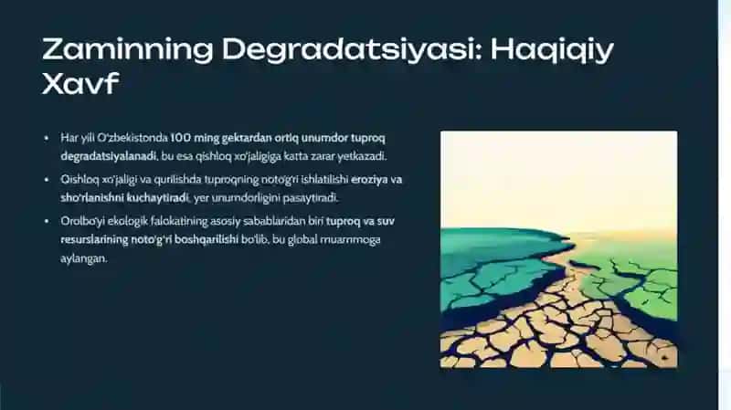 Uyumlar ishlashini loyihalashda ekologiya va zaminni himoya qilish masalalari 3