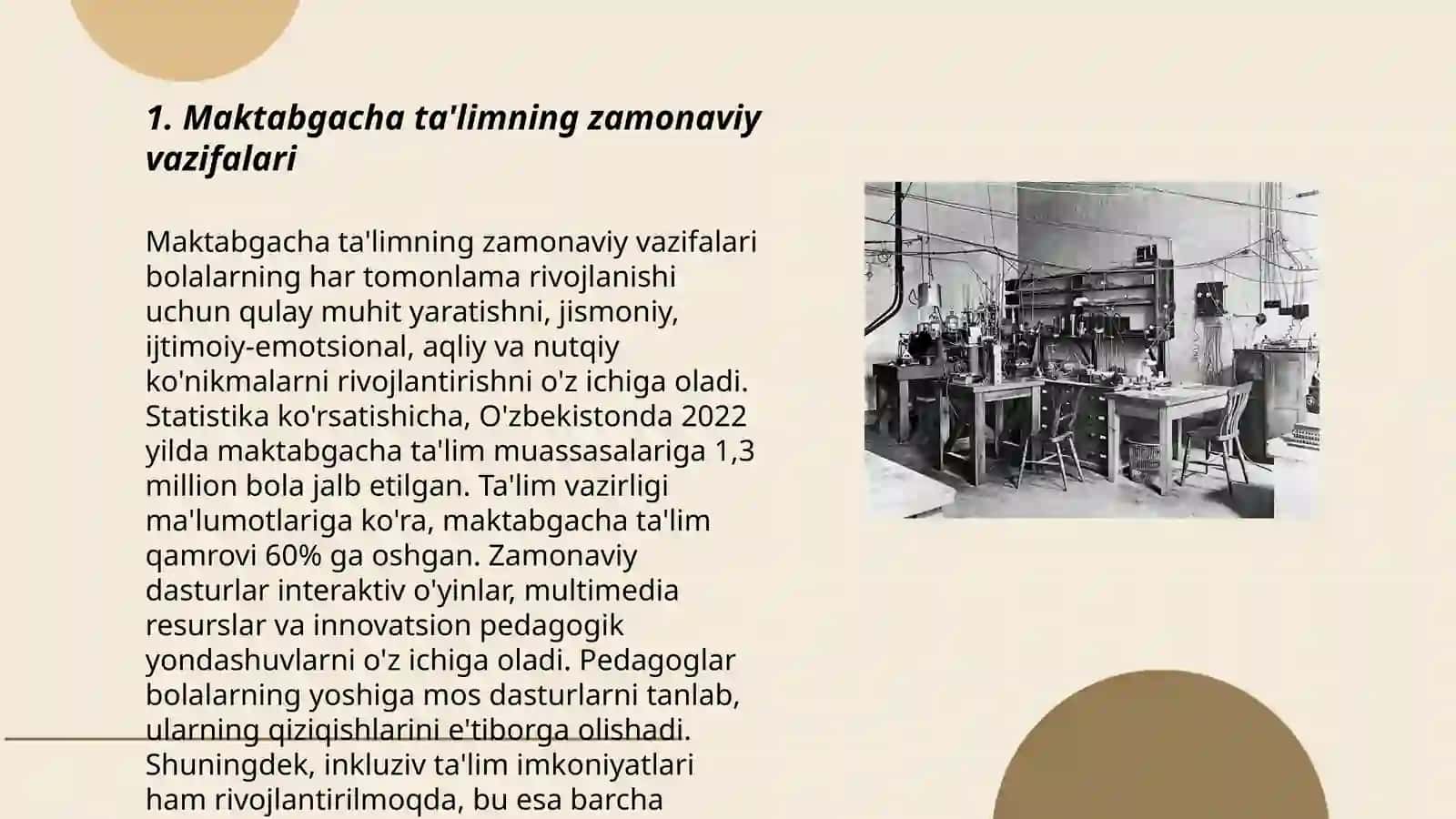Maktabgacha ta'lim va kadrlar tayyorlashdagi zamonaviy yondashuvlar fanining maqsad va vazifalari 3