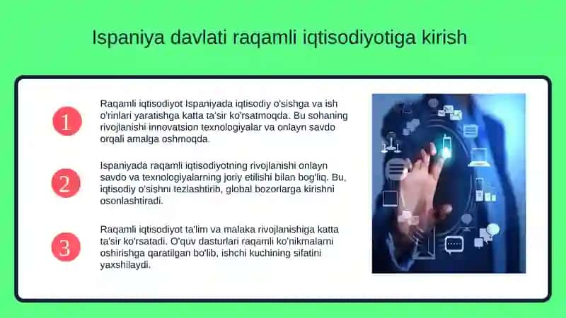 ISPANIYA DAVLATINING RAQAMLI IQTISODIYOTI 3
