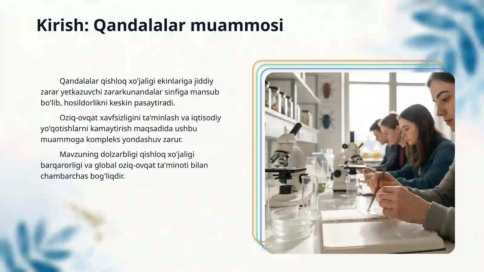 Qandalalar turkumi vakillarining tuzilishi,tarqalishi,biologik xususiyatlari va ularga qarshi kurash choralari 3