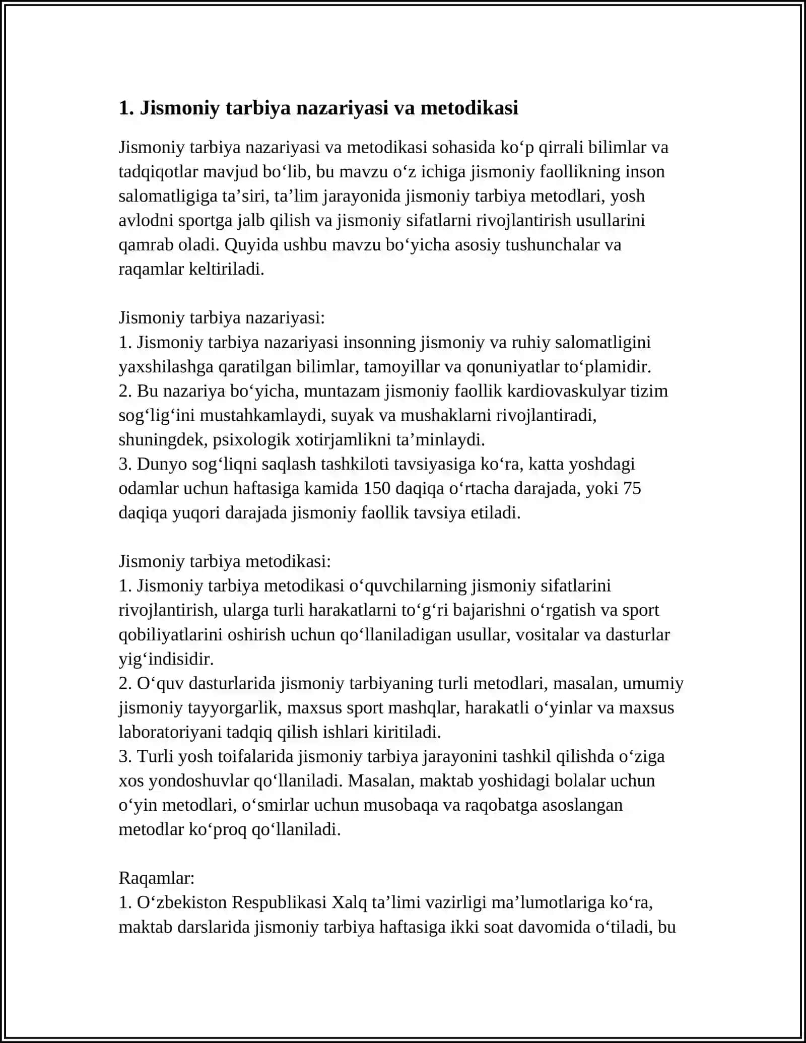 Jismoniy tarbiya nazariyasi va metodikasi 3