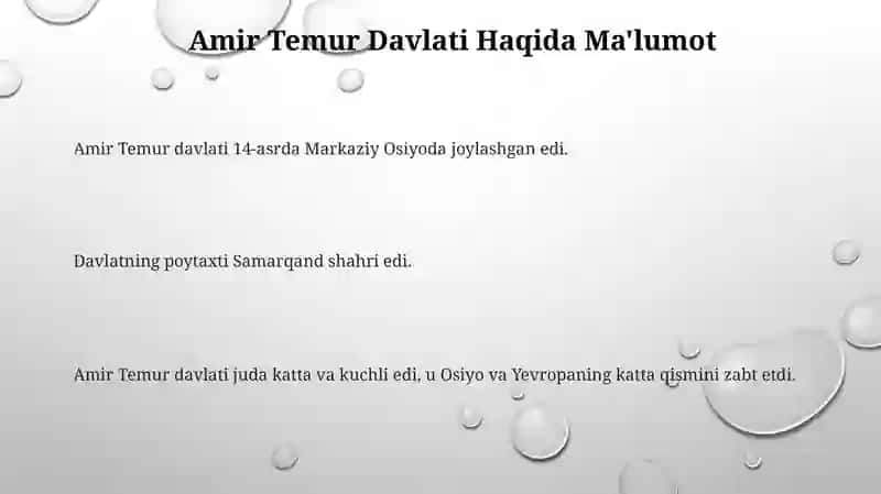 Amir Temur Davlatiga Oid Ma'Lumotlar 3