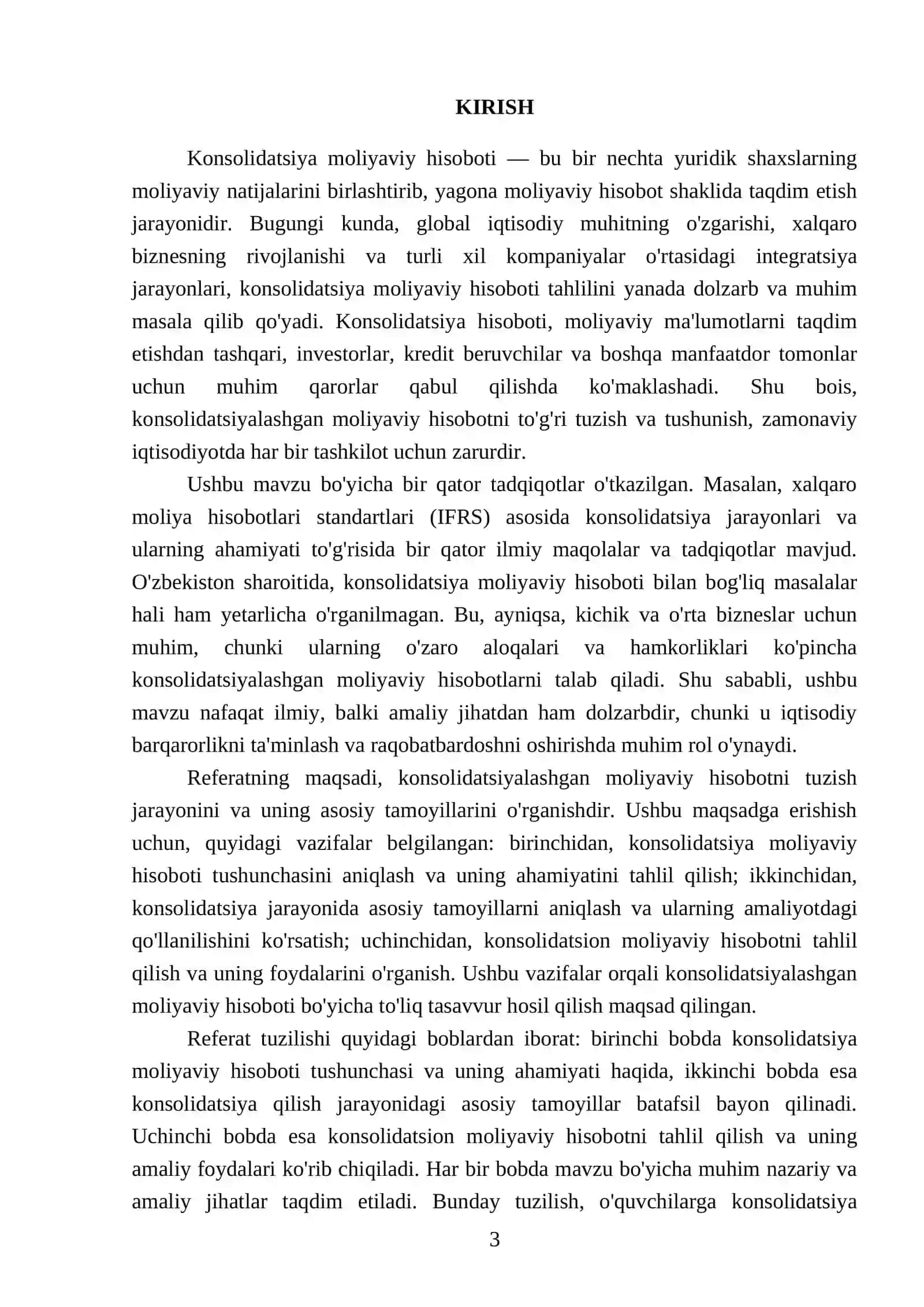 NO‘MONOV JAVOXIR ANVARJON O‘G‘LI MHBA - 78/23 Консолидациялашган молиявий ҳисобот тузишнинг асосий тамойиллари нималардан иборат? 3
