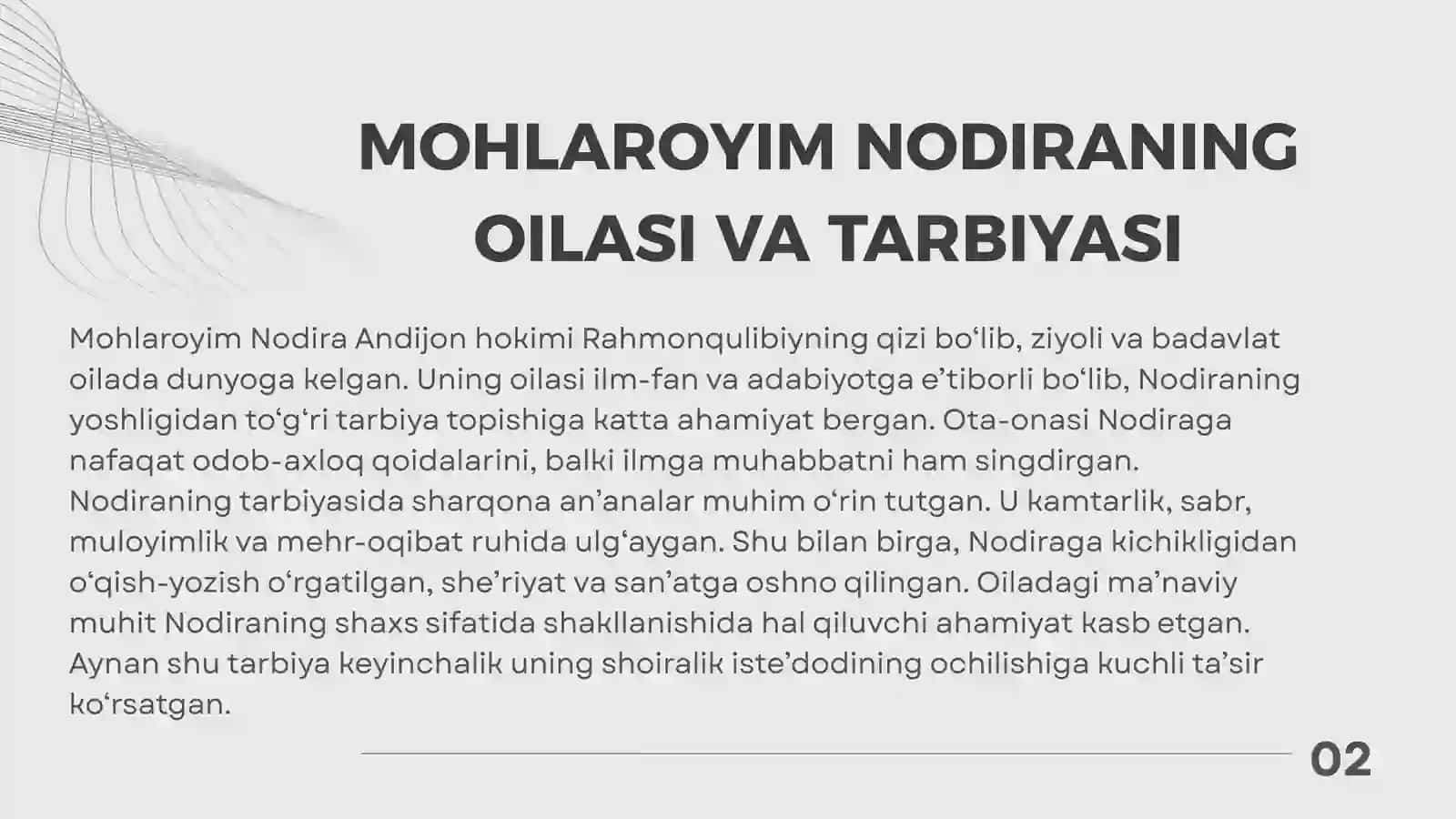 NODIRA SHE’RIYATI 3