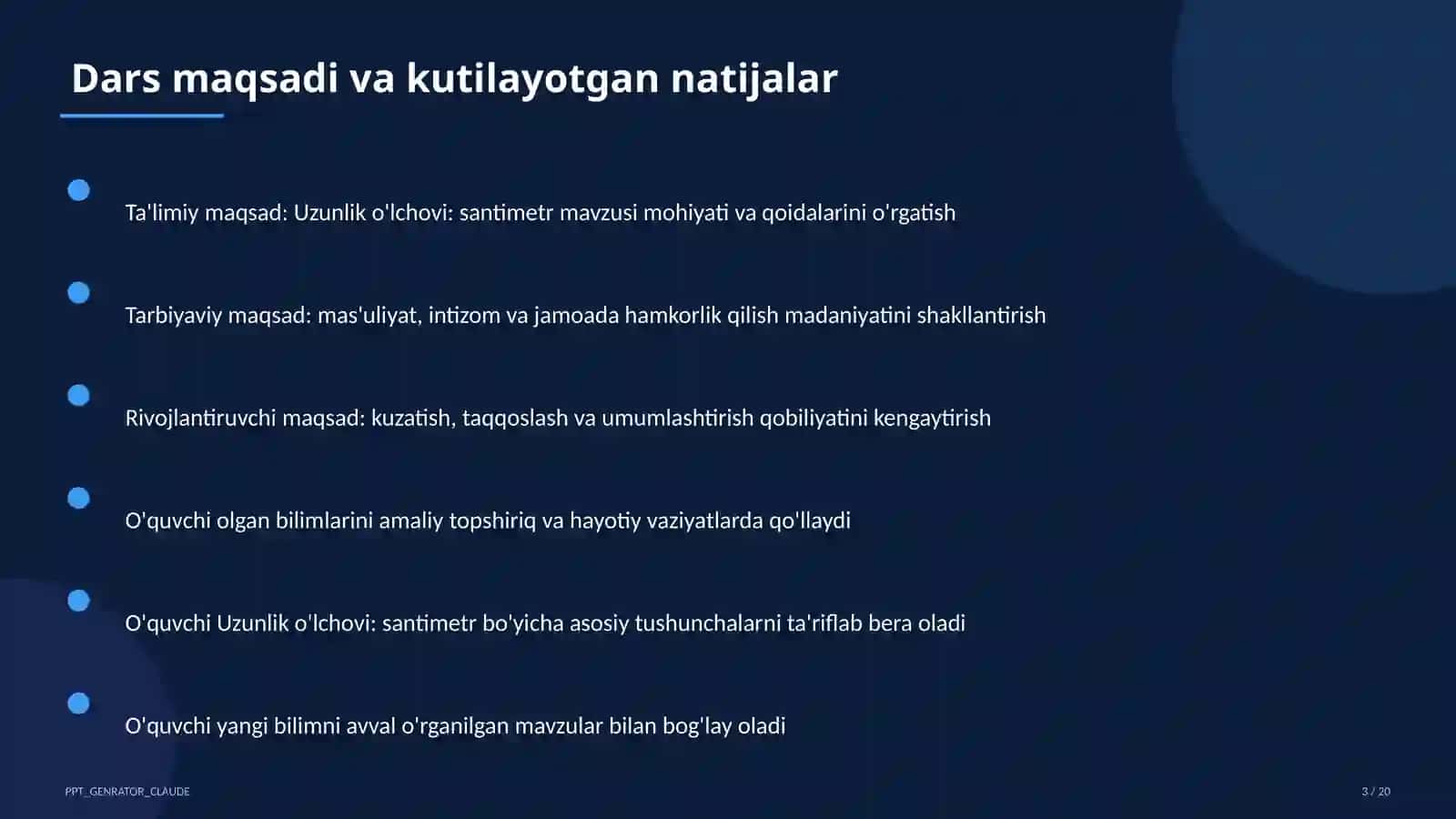 Uzunlik o'lchovi: santimetr 3