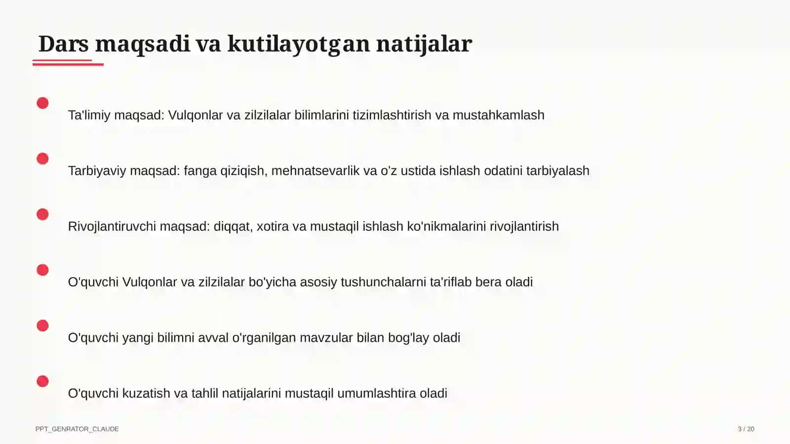 Vulqonlar va zilzilalar (5-sinf) 3