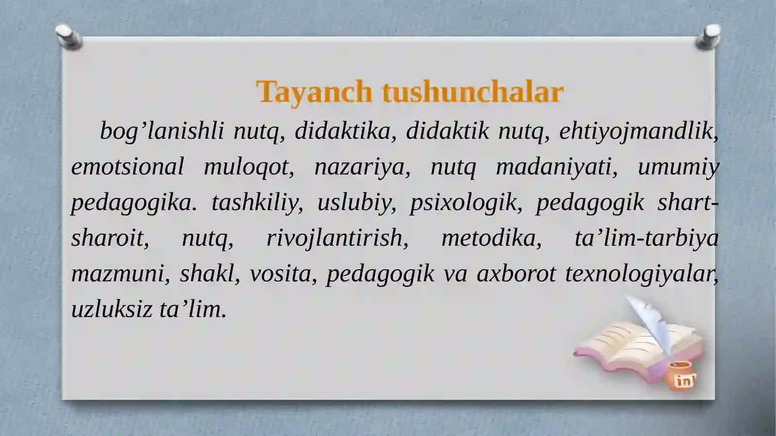 Bolalarni nutqini o‘stirish nazariyasi va texnologiyalari fanining ilmiy-nazariy asoslari Sharq va G 3