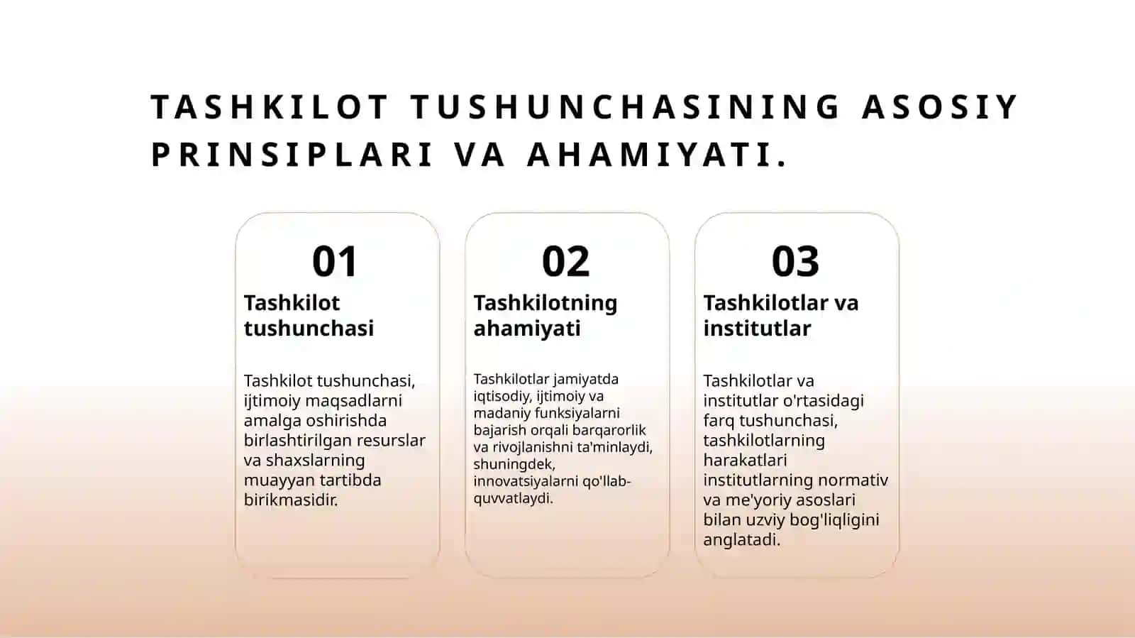 Tashkilot tushunchasi 3