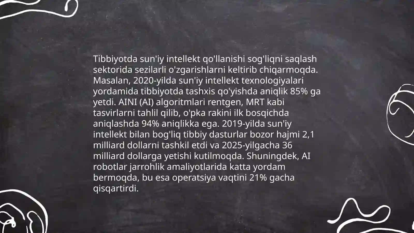 Tibbiyotda ishchi orinlarini avtomatlashtirishda va tibbiy masalalarini yechishda axborot texnologiyalari 3
