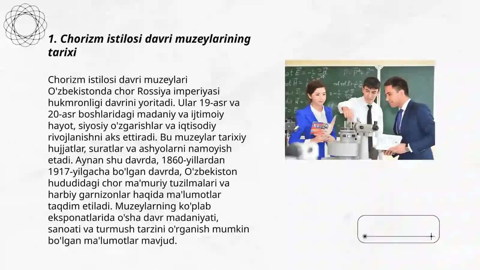 Chorizm istilosi davrida muzey ishi haqida foto albom tayyorlash 3