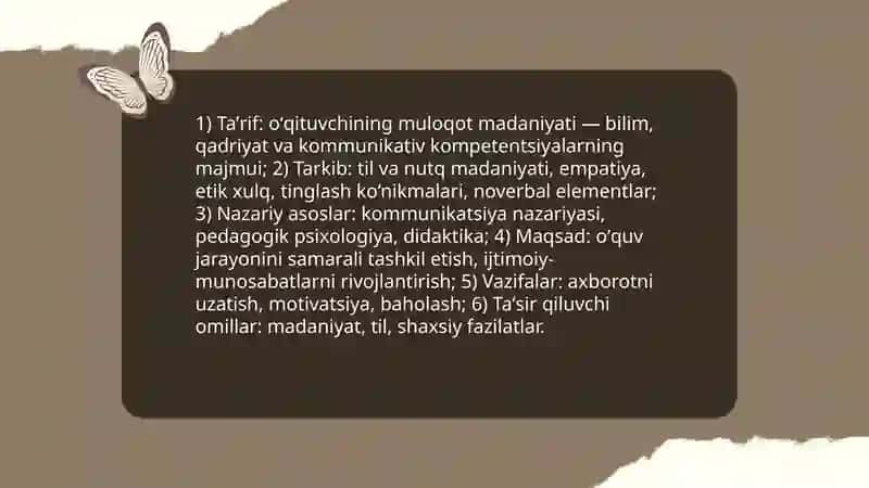 Oʻqituvchi kasbiy faoliyatida muloqot madaniyati va psixologiyasi 3
