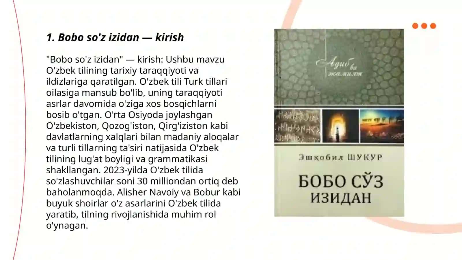 Bobo so'z izidan 3