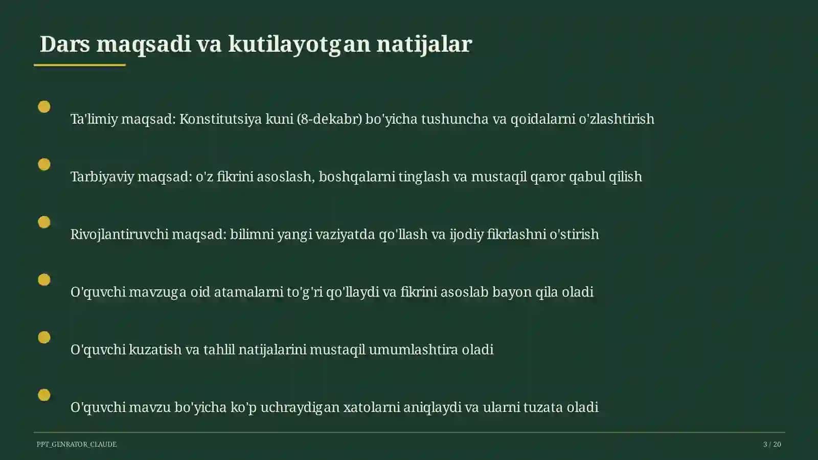 Konstitutsiya kuni (8-dekabr) 3