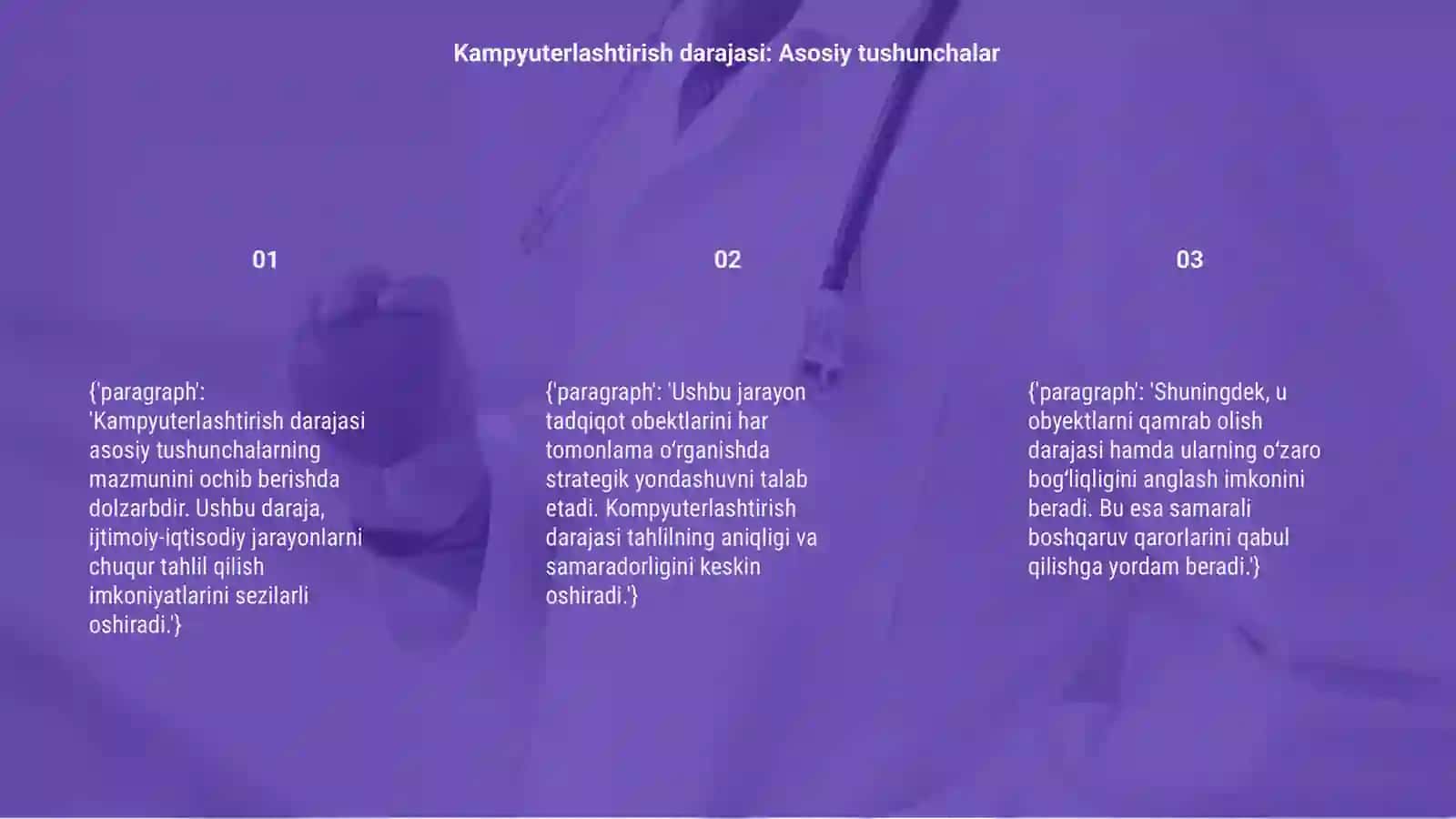 Kampyuterlashtirish darajasi boʻyicha ijtimoiy -iqtisodiy jarayonlarni oʻrganish 3