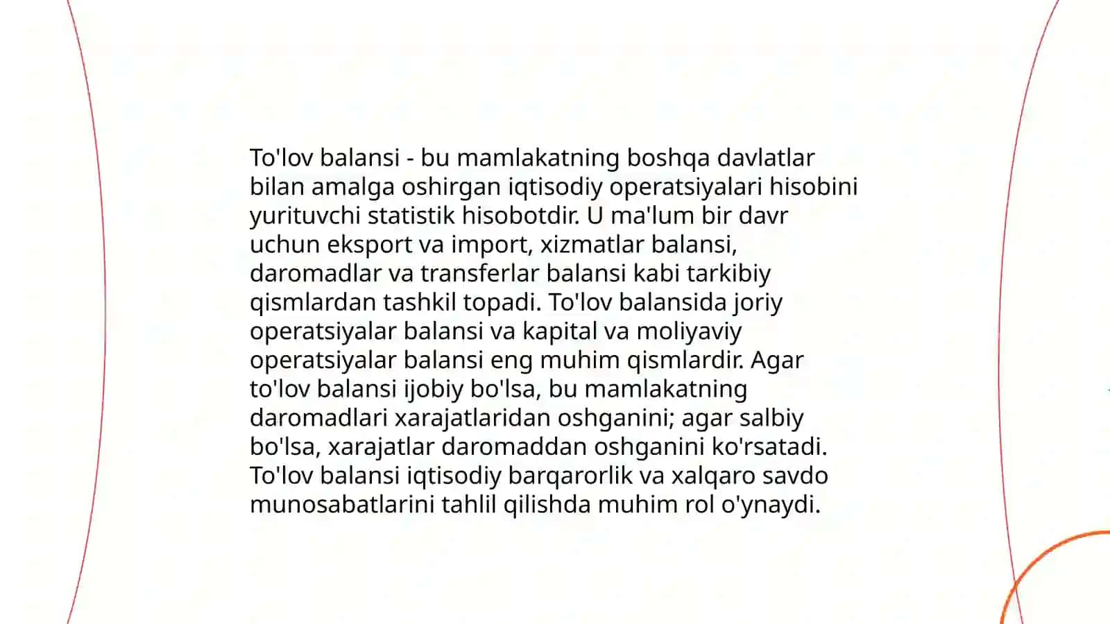To'lov balansining mohiyati va tarkibi 3