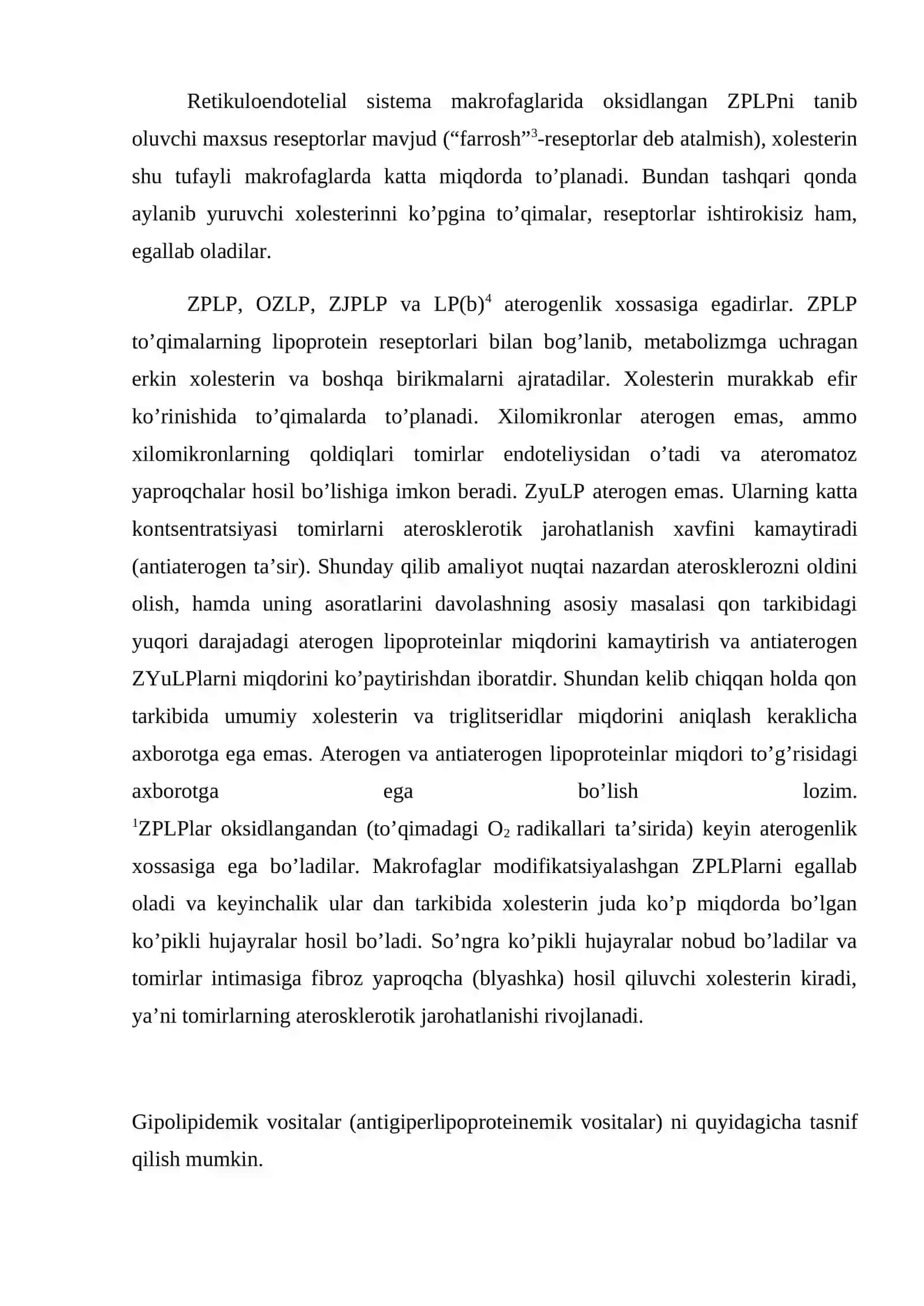 Giperlipoproteinemiyada qo’llaniladigan dori vositalari 3