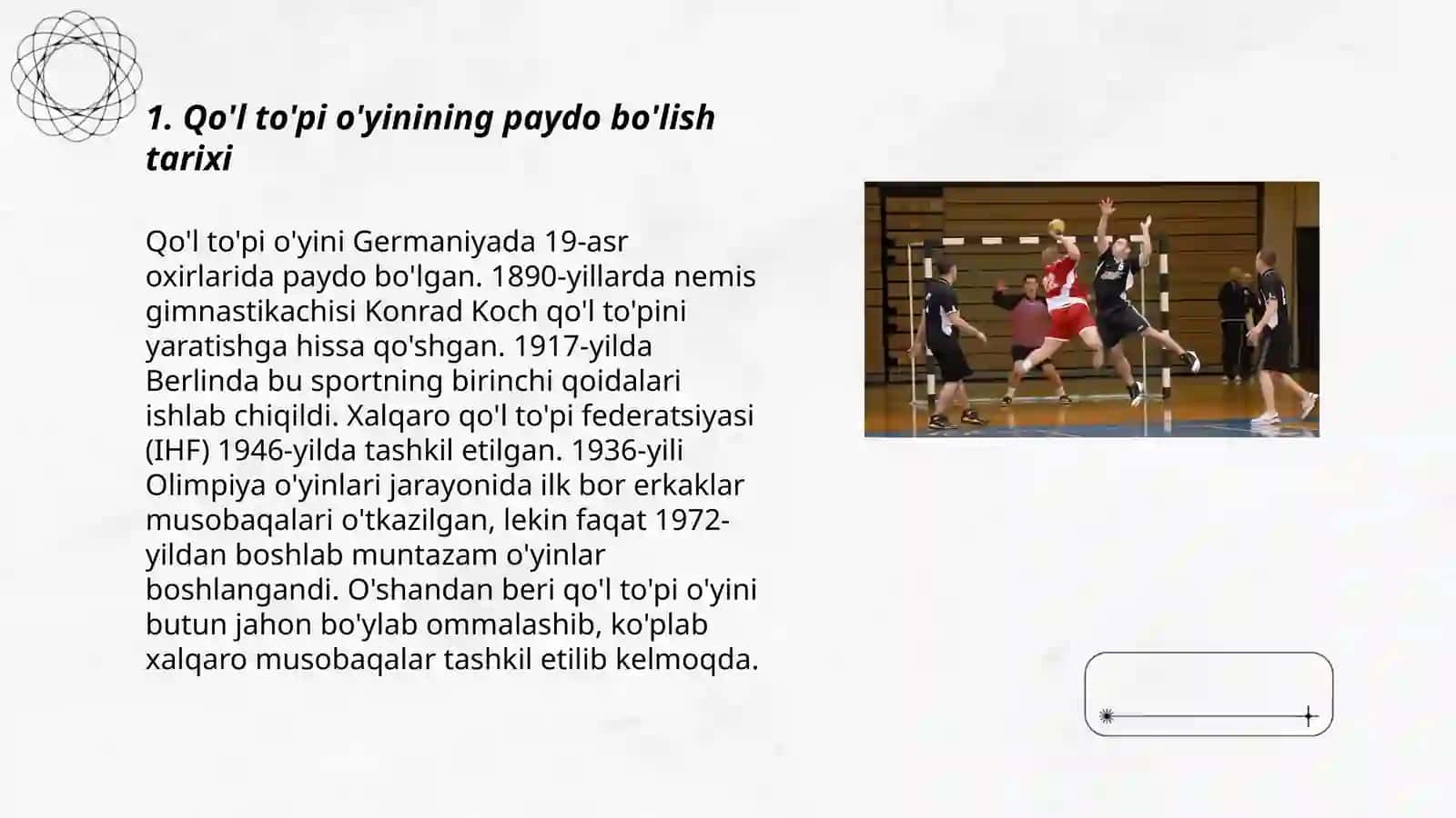 Qo'l to'pining rivojlanish tarixi, texnikasi, taktikasi va qoidalari 3