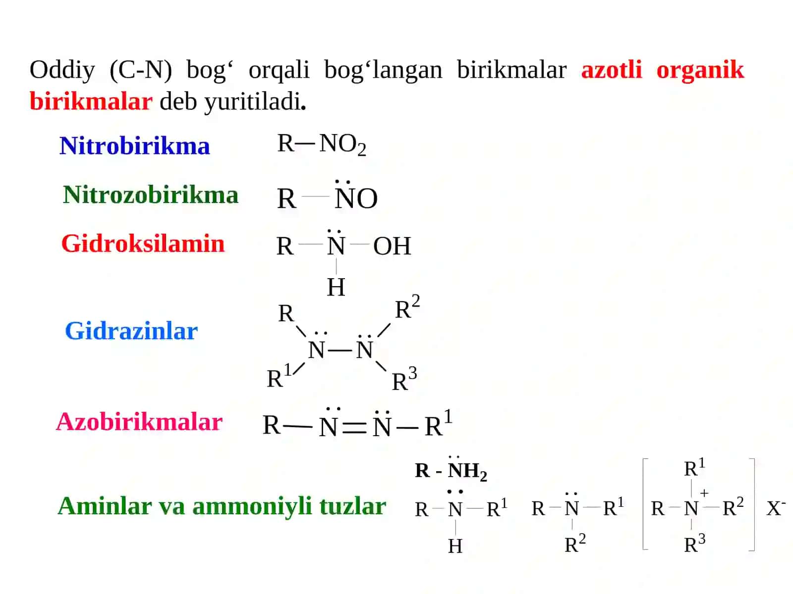 AROMATIK VA ALIFATIK NITROBIRIKMALAR 3