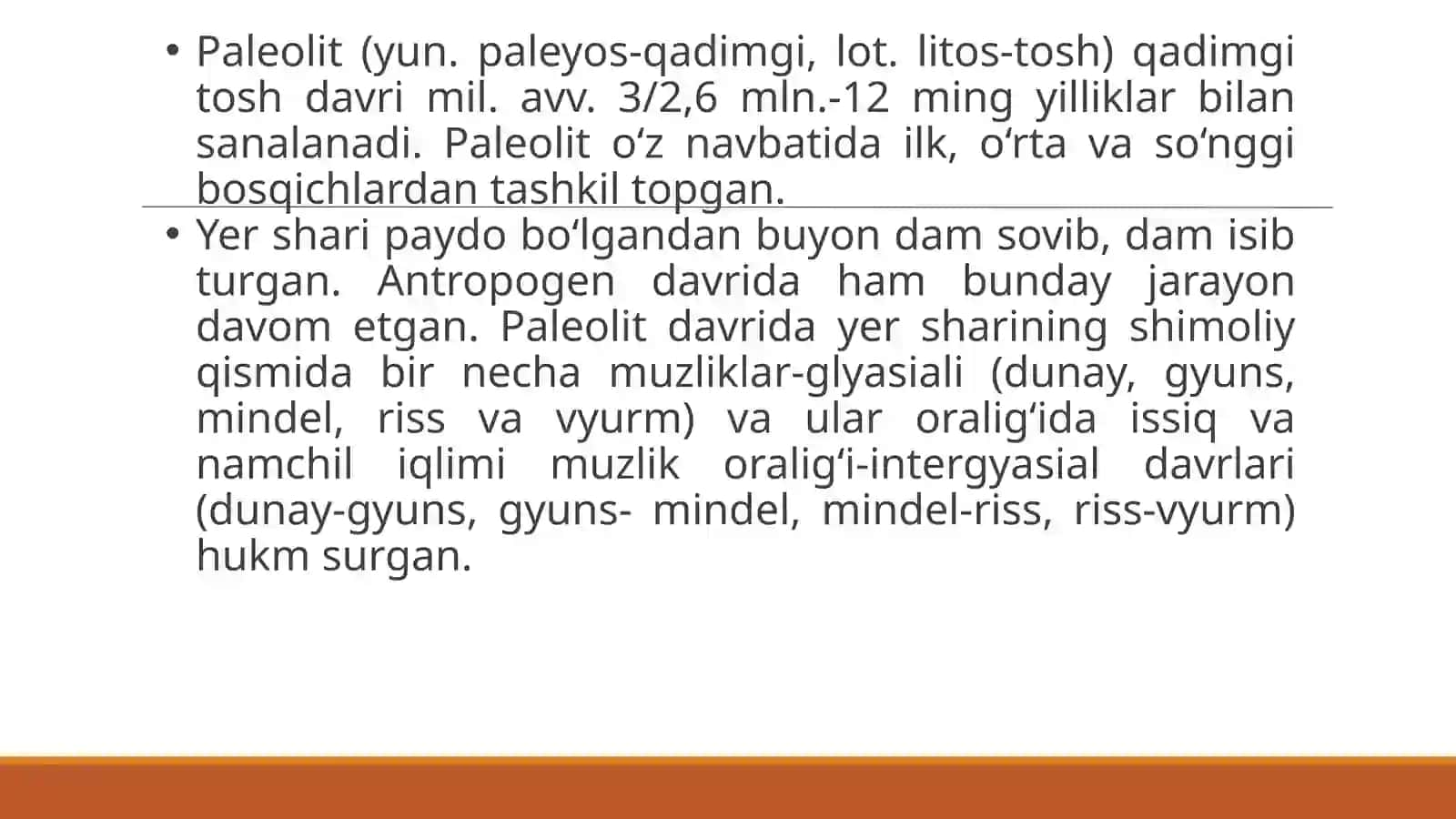 Paleolit davri 3
