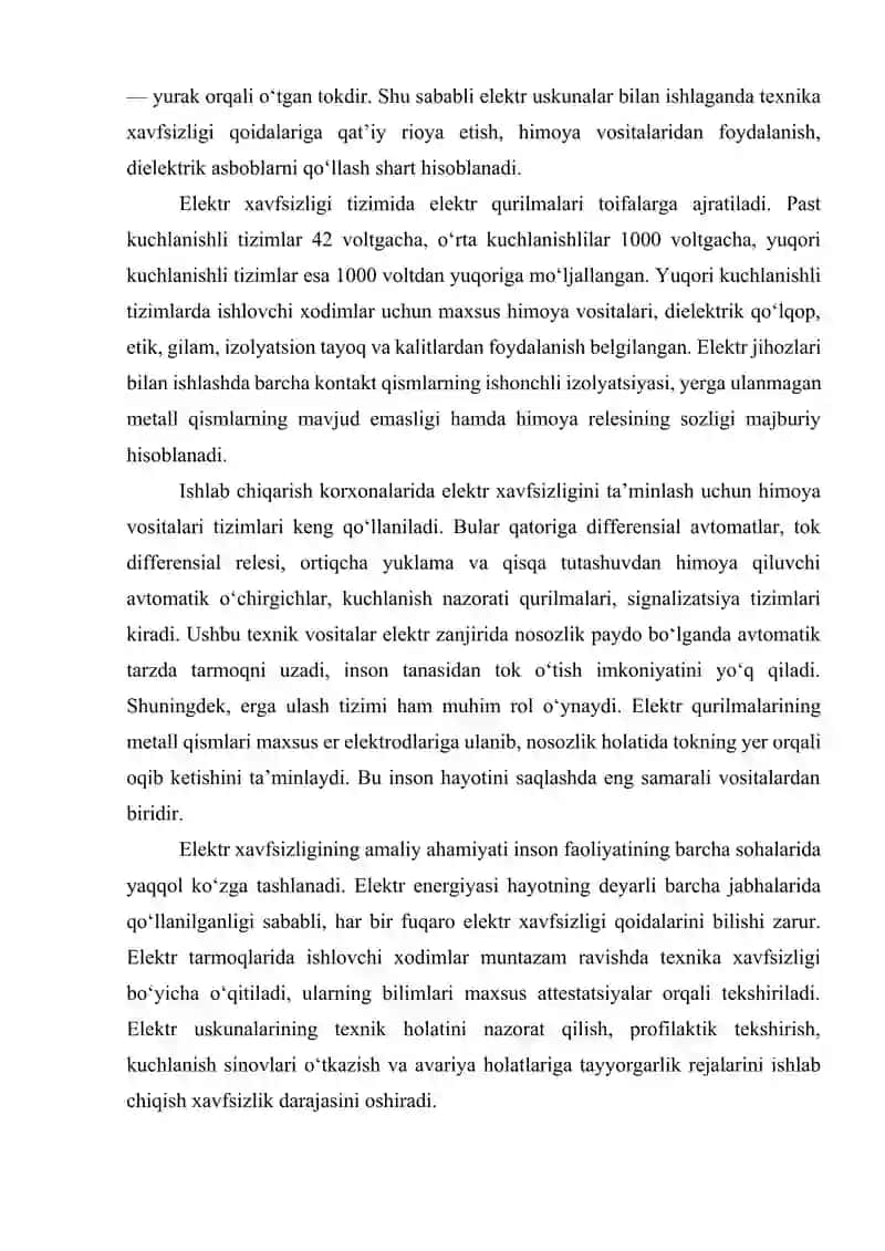 ELEKTR XAVFSIZLIGINI TA'MINLOVCHI ZAMONAVIY TEXNIKA TEXNOLOGIYALAR 3