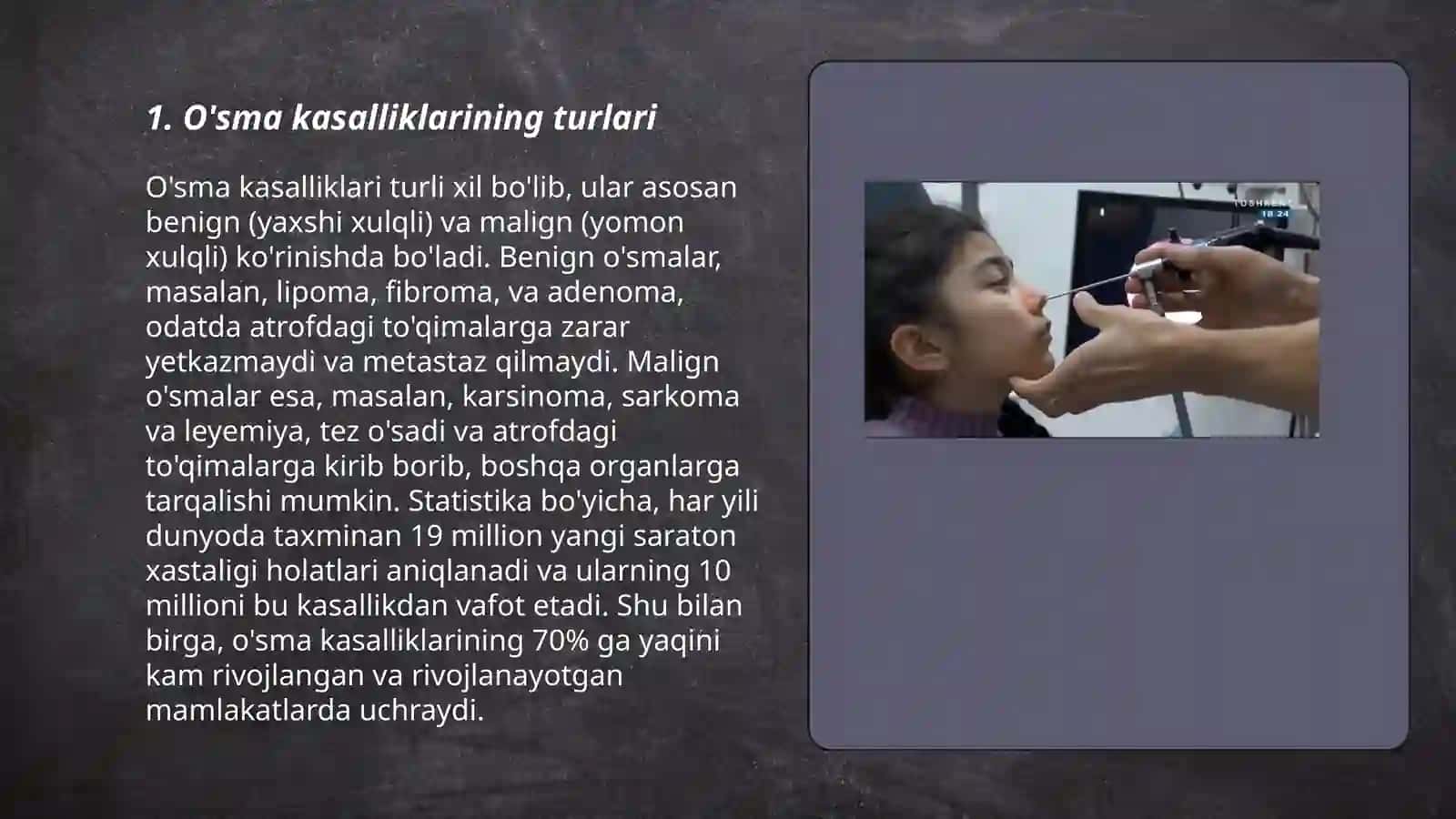 O'sma kasalliklari va ularning turli xil ko'rinishlari 3