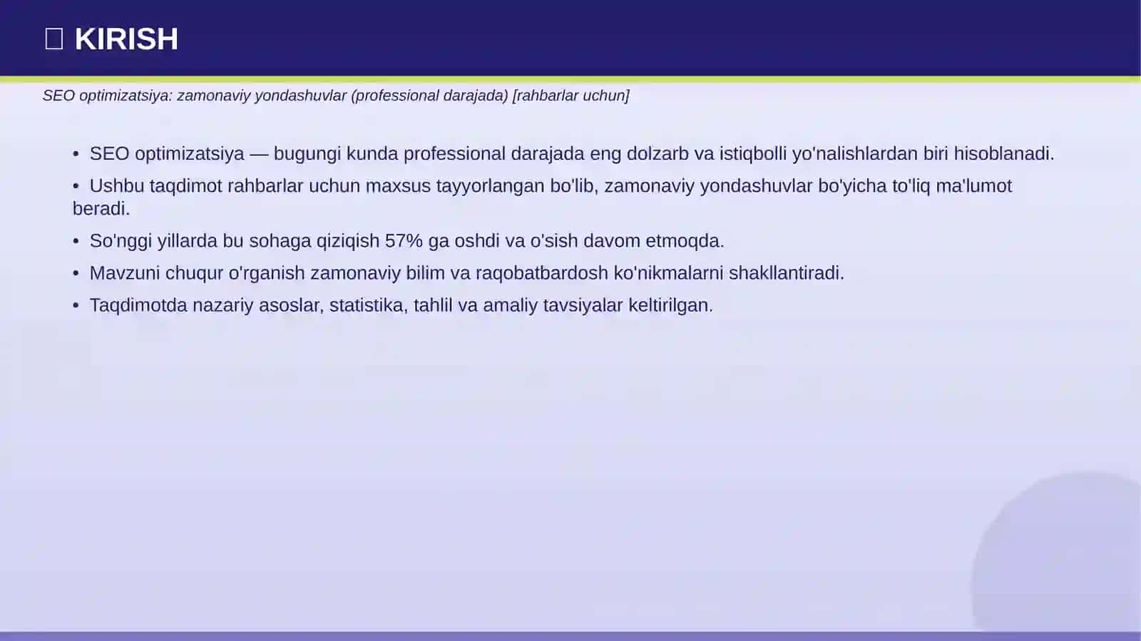 SEO OPTIMIZATSIYA 3