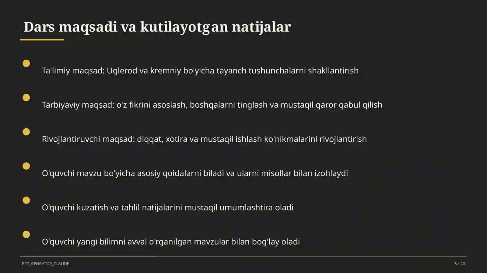 Uglerod va kremniy (9-sinf) 3
